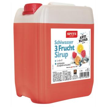 SPITZ Schiwasser 3 Frucht Sirup 5 l Liter Kanister Einweg Sirup 1 + 6 = 7