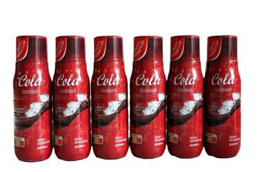 6 Flaschen Gut &Günstig Sirup Cola Geschmack Konzentrat Sprudler 500ml