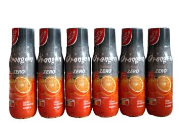 6 Flaschen Gut & Günstig Orangen Zero Getränkesirup Konzentrat Sprudler 500ml