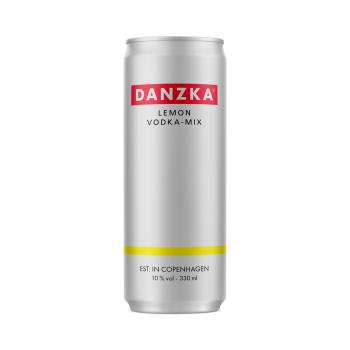 Preview: 12 Dosen DANZKA Lemon Vodka-Mix 0,33 L / 10% vol incl. 3 € Pfand