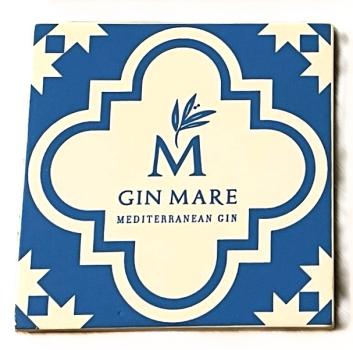 Gin Mare 42,7% Vol. 0,7 L + Original Gin Mare Ballon Glas + Keramik Untersetzer