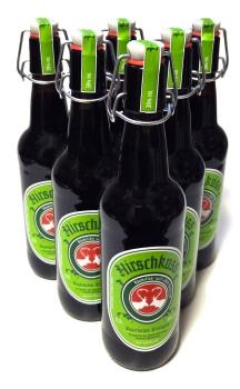 6 Flaschen Hirschkuss Kräuterlikör 38% Vol. 0,5 L Liter in der Bügelflasche