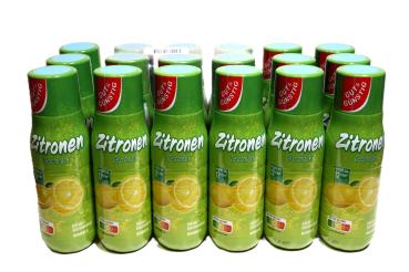 18 Flaschen Gut & Günstig Getränkesirup Zitronen Konzentrat Sprudler 500ml