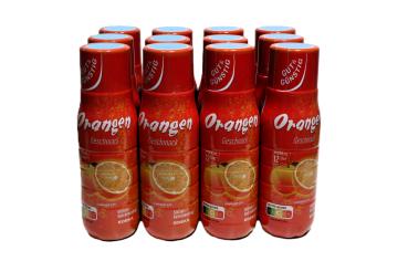 12 Flaschen Gut &Günstig Getränkesirup Orangen Geschmack Konzentrat 500ml