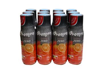 12 Flaschen Gut & Günstig Orangen Zero Getränkesirup Konzentrat Sprudler 500ml