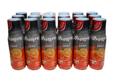 18 Flaschen Gut & Günstig Orangen Zero Getränkesirup Konzentrat Sprudler 500ml