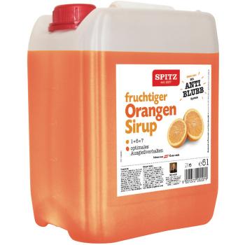 SPITZ fruchtiger Orangen Sirup 5l Liter Kanister Einweg Sirup 1 + 6 = 7