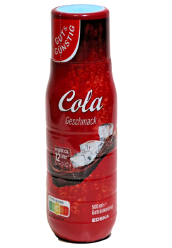 18 Flaschen Gut &Günstig Sirup Cola Geschmack Konzentrat Sprudler 500ml