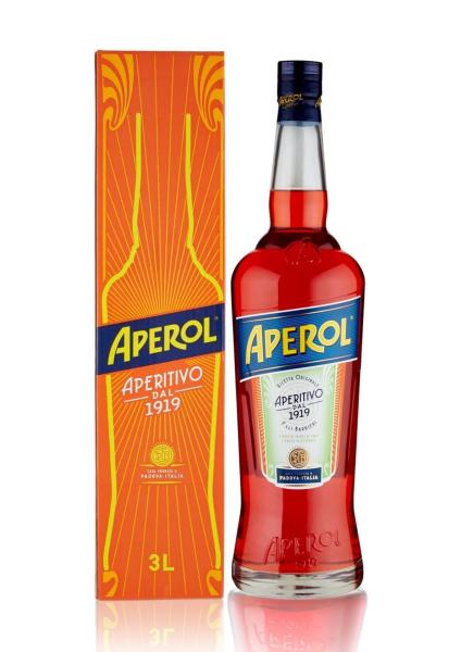 Aperol 11% Vol. 3 Liter – der Aperitivo Italiano im Großformat