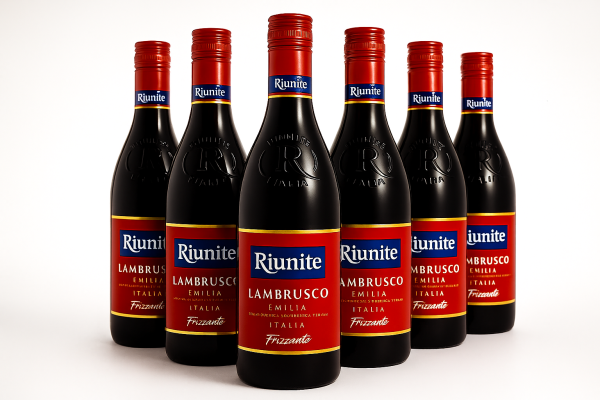 6 Flaschen Riunite Lambrusco Emilia IGT Rosso roter Perlwein 7,5% 1,5 l