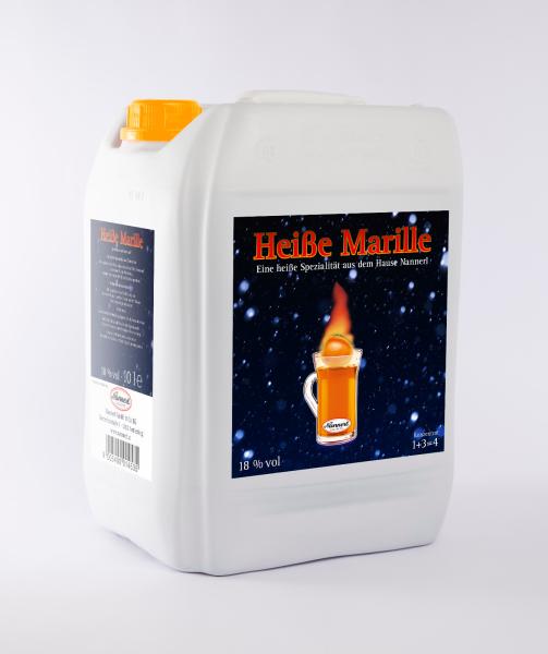 10 Liter Kanister Nannerl Heiße Marille Punsch 18% Vol. Konzentrat 1:3 Heisse Marille