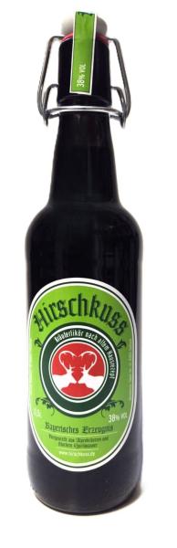 Hirschkuss Kräuterlikör 38% Vol. 0,5 L Liter in der Bügelflasche