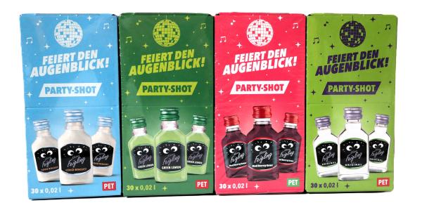 Behn Kleiner Feigling 120 x 0,02 l PET Flaschen 4 Sorten 15 - 20% Vol.