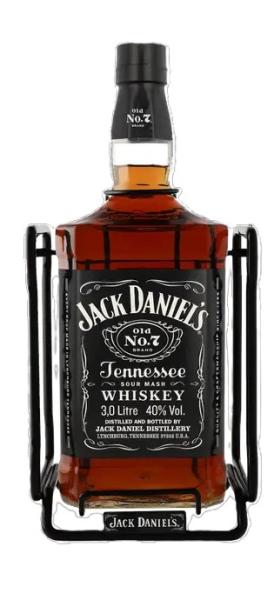 Jack Daniels Tennessee Whiskey Old No. 7 40% 3 l Liter + Cradle